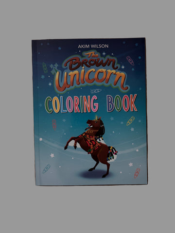 The Brown Unicorn Coloring Book for Kids - Self-Love Art