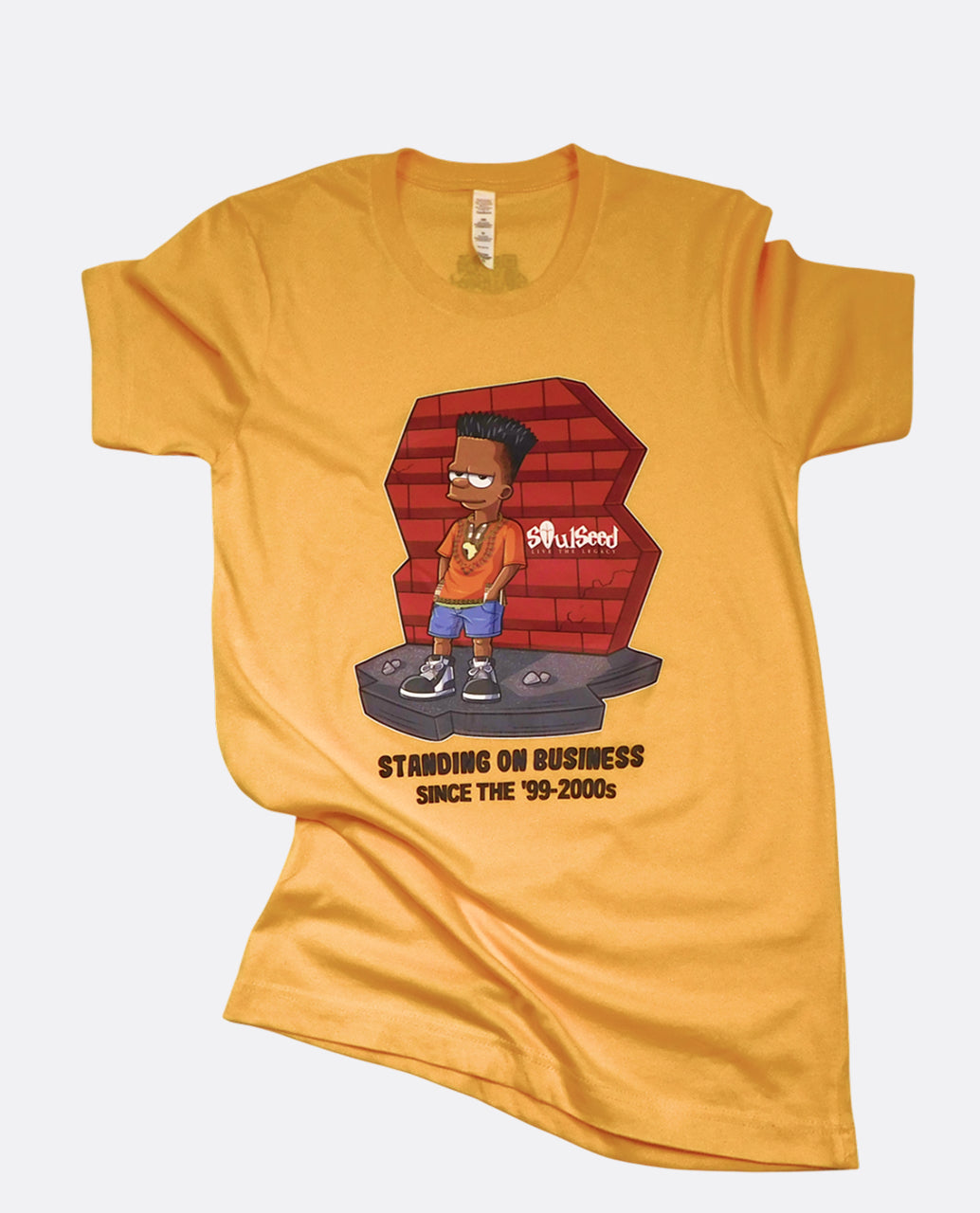 Standing on Business T-Shirt -  Black Bart Simpson - 90's Fashion