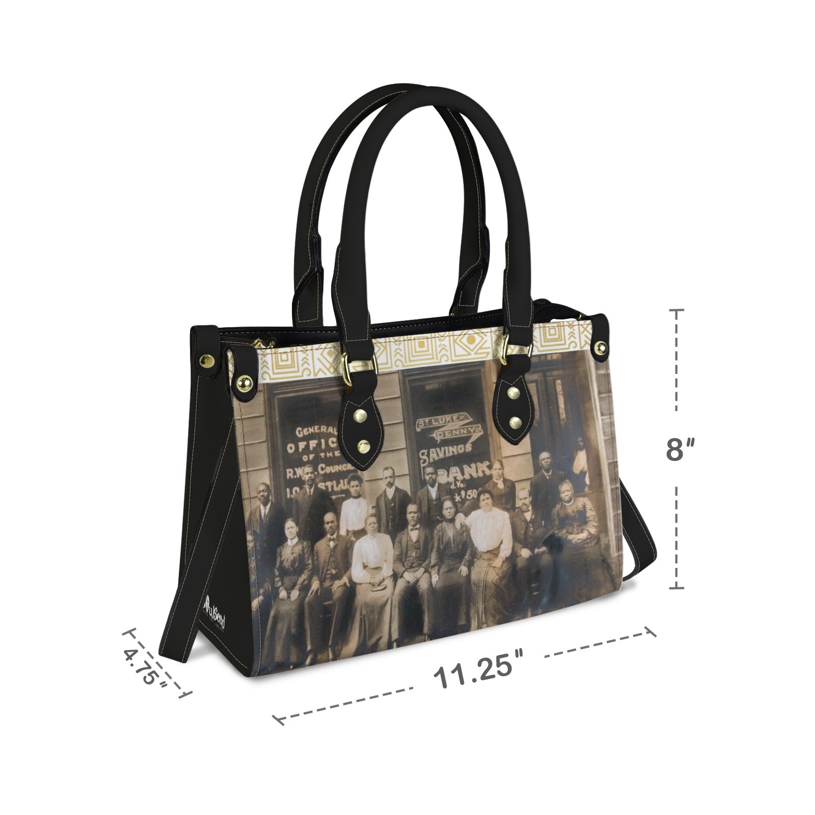 Black Wall Street Handbag, Size
