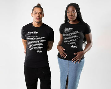 Definition of a Black Man and Definition of a Black Woman t-shirts – SoulSeed Apparel