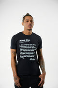 Definition of a Black Man t-shirt celebrating Black masculinity and strength - African American men's empowerment apparel by SoulSeed