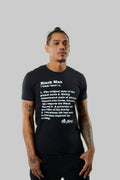 Definition of a Black Man t-shirt, Male Model 