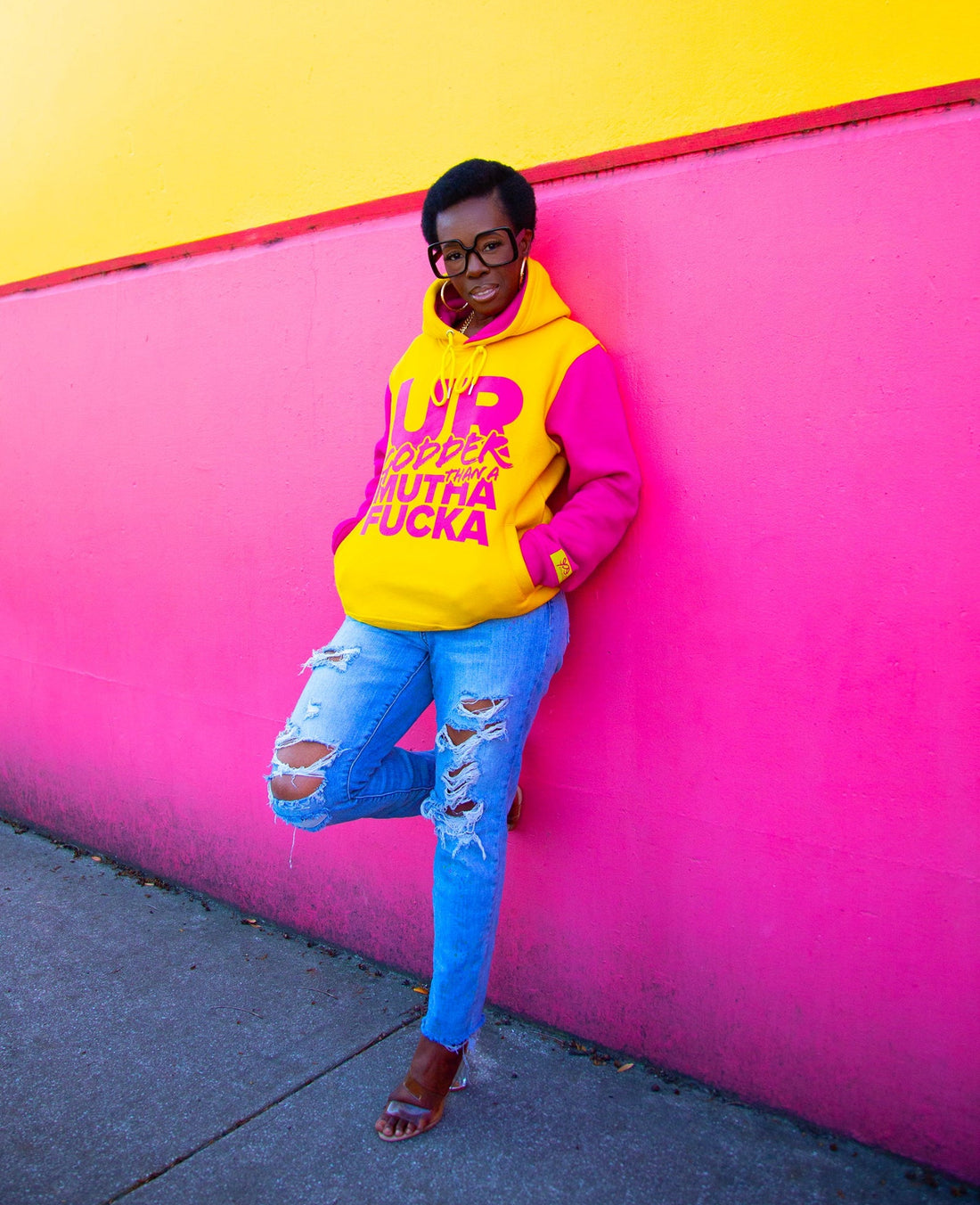 Ebony Payne English Wearing Godder Than a Mutha Hoodie