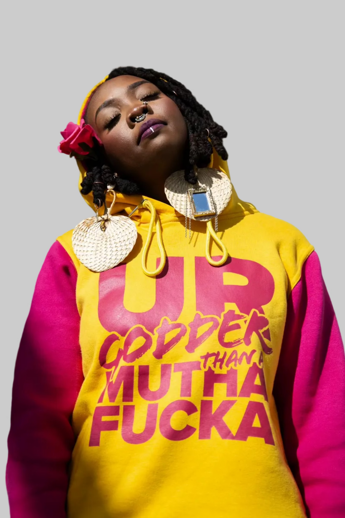 Ebony Payne English Wearing Godder Than a Mutha Hoodie