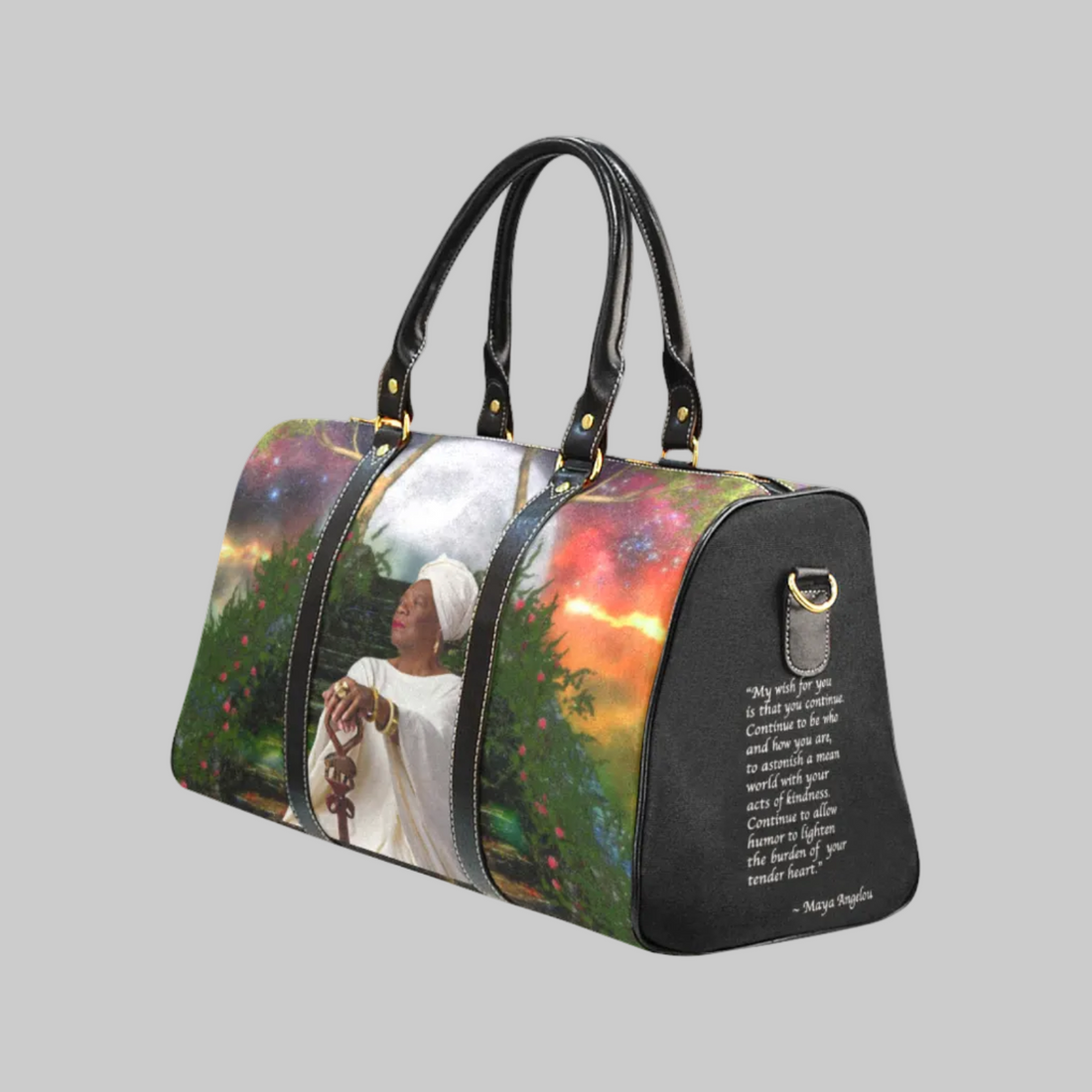 Maya Angelou Travel Bag, side 