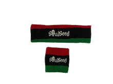 Load image into Gallery viewer, Red Black Gree Headband Set