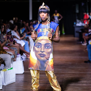 Queen Nefertiti T-shirt dress