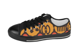Black, Yellow & Orange Adinkra Sneakers