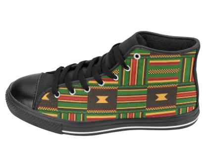 Kente 2025 cloth sneakers