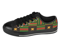 Load image into Gallery viewer, Kente Cloth Tennis shoes | African Fashion | SoulSeed Apparel