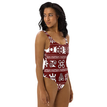 Load image into Gallery viewer, Adinkra One-Piece Swimsuit