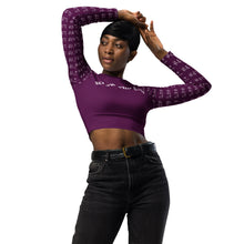 Load image into Gallery viewer, Know Thyself Recycled long-sleeve crop top