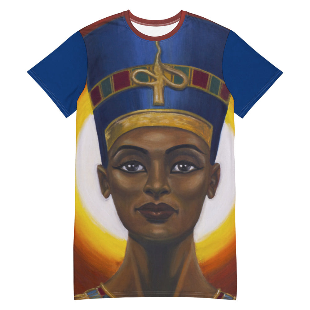 Queen Nefertiti T-shirt dress