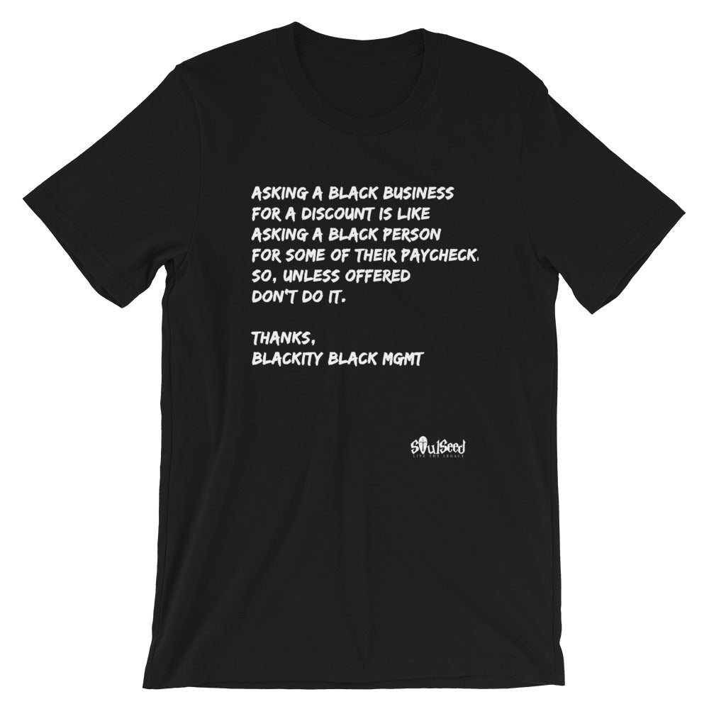 Black Business Etiquette T-Shirt