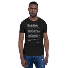 Load image into Gallery viewer, Definition of a Black Man T-shirt | SoulSeed Apparel