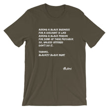 Load image into Gallery viewer, Black Business Etiquette T-Shirt