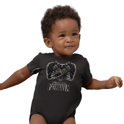 Black 2024 panther onesie
