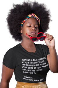 Black Business Etiquette T-Shirt| Minding my black owned business
